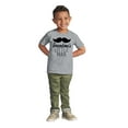 thumbnail image 3 of Grandma's Little Man Funny Mustache Youth T Shirt Tee Boys Infant Toddler Brisco Brands 12M, 3 of 5