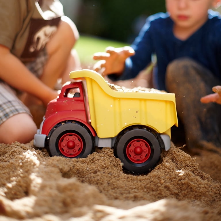 Green Toys Dump Truck, Yellow & Red Recycled Plastic photo 2
