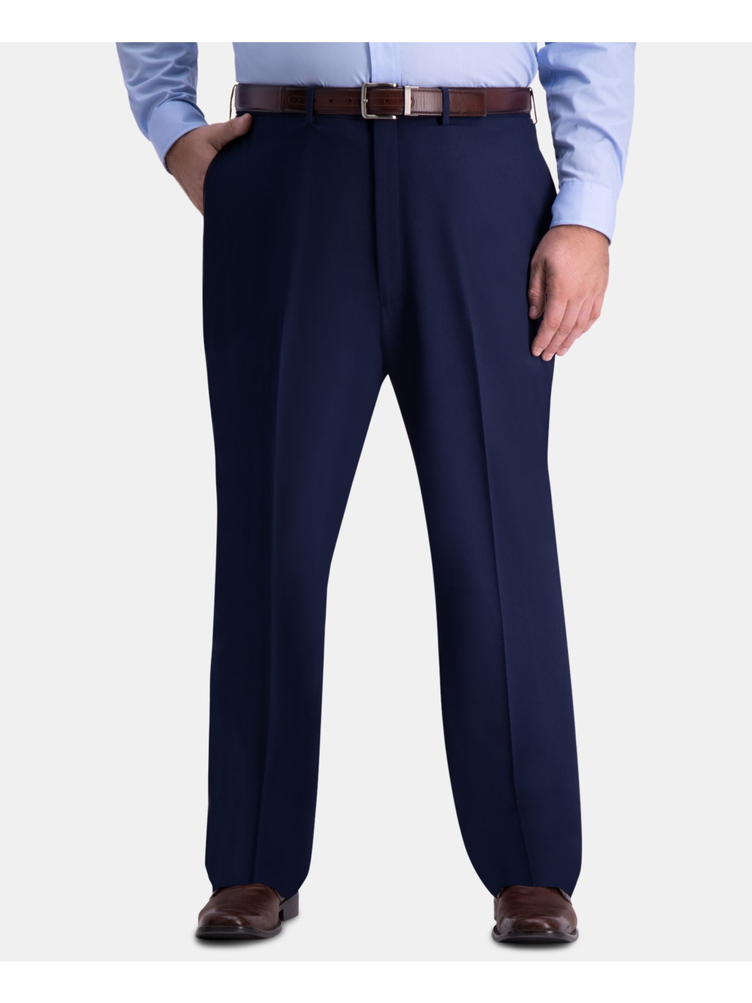 HAGGAR Men's Navy Classic Fit Stretch Pants Size Nigeria Ubuy
