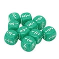 thumbnail image 4 of 20Pcs Fraction  Class Set, Numbered  Plastic 6 Sided Faceted Table Game Accessories For Kids Math Practice, 4 of 8