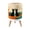Color 3, variant on Small Trash Can with Lid Rustic Blue Rowboat Sandy Beach Seagull Ocean Waves Sunrise 1.8 Gallon Dog Proof Trash Can Round Garbage Can Waste Bin Wastebasket for Bathroom Bedroom Living Room
