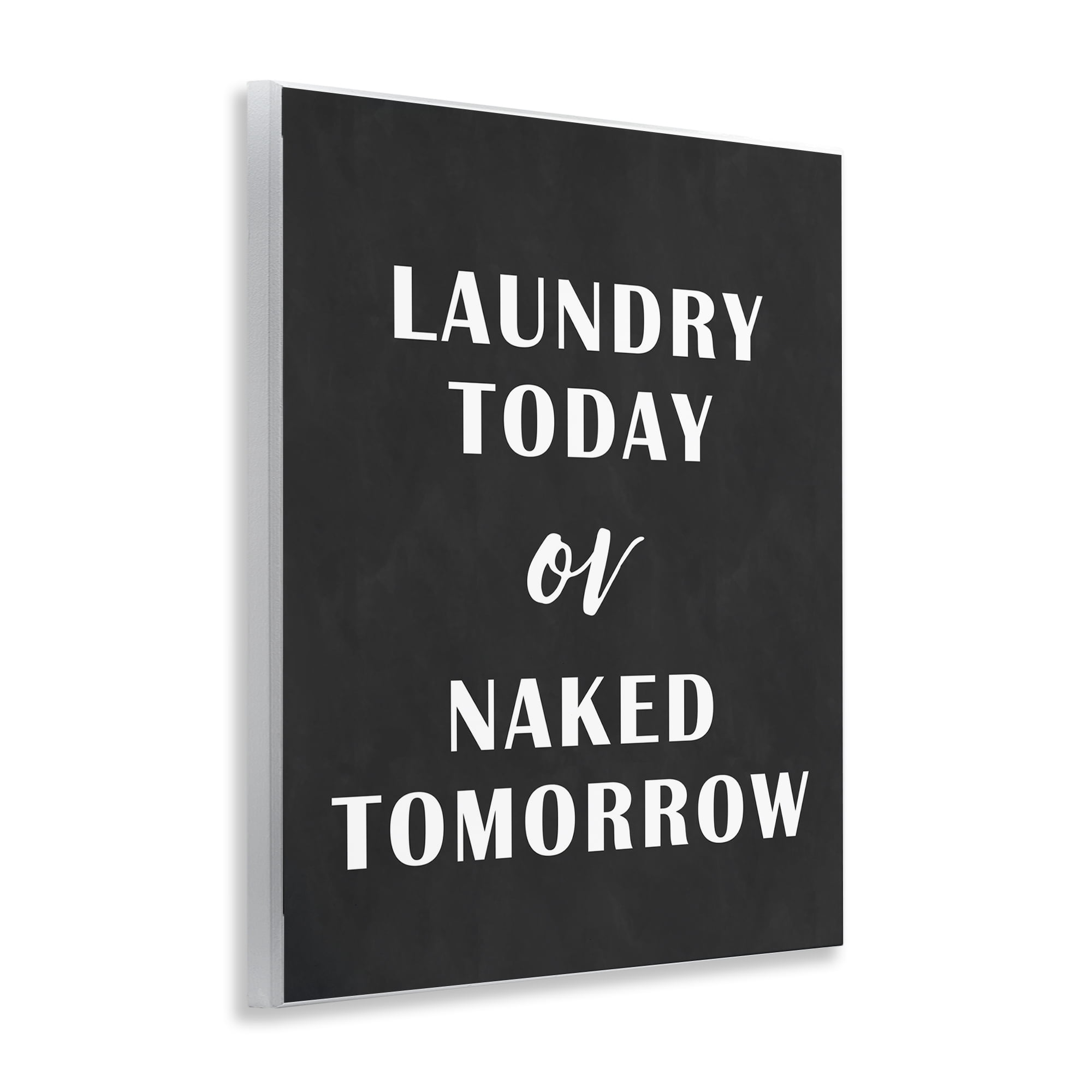 Stupell Industries Laundry Today Chalkboard Typography Painting Unframed Art Print Wall Art, 11 x 14