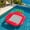 Red, variant on Inflatable Lounger, Extra Large Tanning Recliner Floaty Chair Raft with Backrest, Footrest, Cup Holder for Pool, Lake, River, Beach, Ocean & Party Use