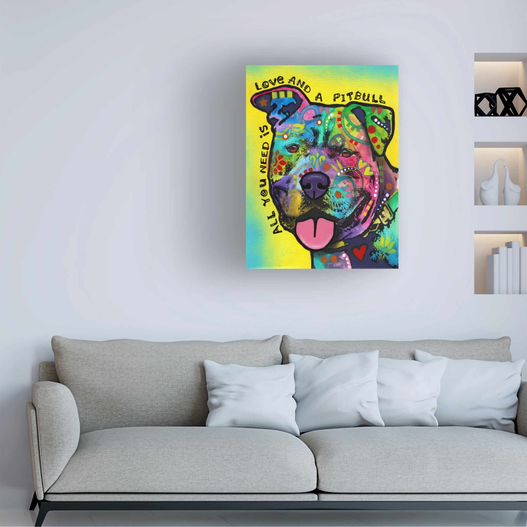 Canvas Wall Art - Dean Russo 'All You Need Is' Wall Art for Living Room, Bedroom, or Office Décor by Trademark Fine Art - 24 x 32 Inches