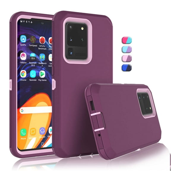 Galaxy S20 S20 Plus Cases, Sturdy Phone Case for Galaxy S20 Plus 5G, Tekcoo Full-Body Shockproof Protection Heavy Duty Armor Hard Plastic & Shock Absorption Rubber Rugged Bumper 3-in-1 Case Cover
