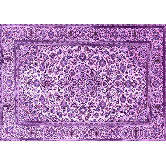 Ahgly Company Indoor Rectangle Persian Purple Traditional Area Rugs, 7' x 10'