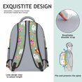 thumbnail image 5 of Pomeranian and Flowers Backpack for School, Cute School Bag with Adjustable Shoulder Straps and Padded Back, 15.3"x11"x6.7", 5 of 5