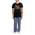 thumbnail image 4 of CafePress - Irish Setter Art Women's Dark Pajamas - Women's Short Sleeve Print T-Shirt and Pants Dark Cotton Pajama Set, 4 of 7