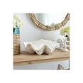 thumbnail image 2 of Decorative Pearlized Shell Bowl for Coffee Table - Home Decor Accent for Kitchen Counter, Living Room, and Entryway Display - Stylish Bowl for Key, Candy, and Catchall Dish - 5", Ivory & Tan, 2 of 12