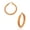 Rose-Gold, variant on Stainless Steel Rose Gold-Tone Classic Hoop Earrings