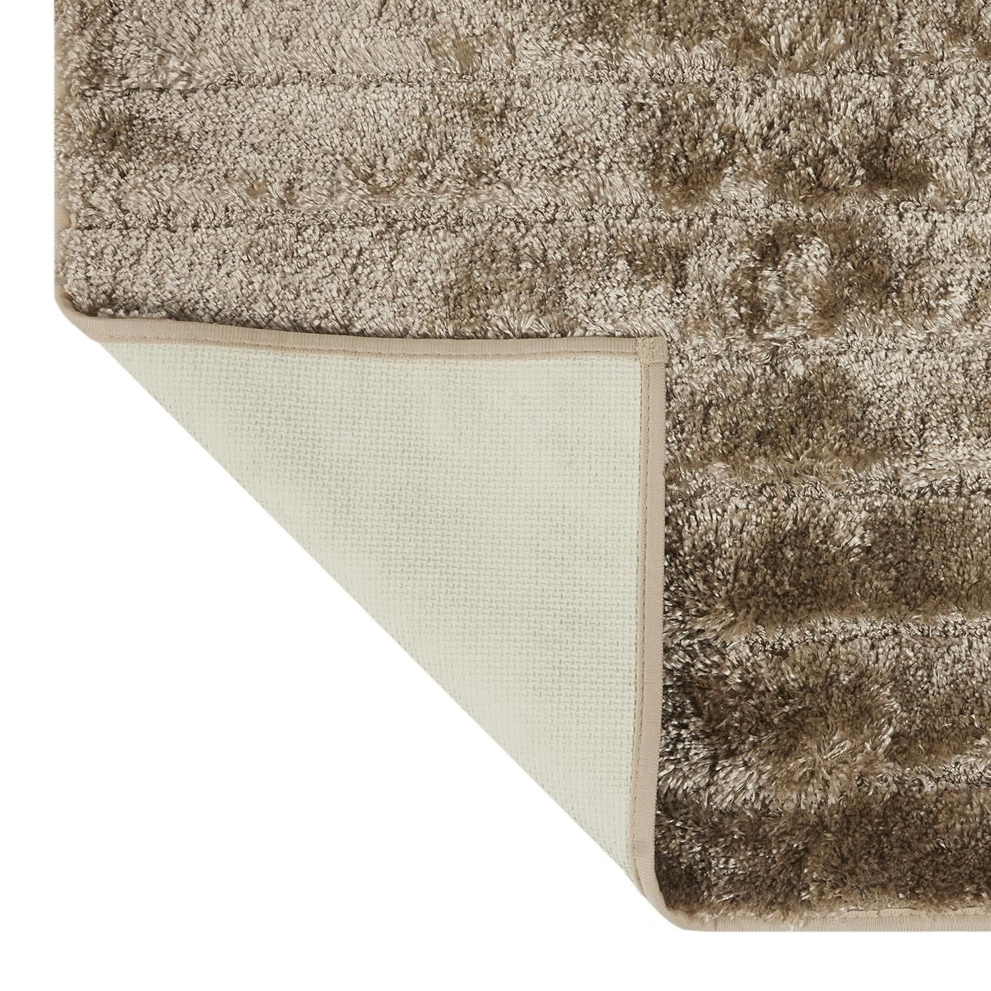Mainstays Brown Platinum Tufted Stripe 2 Piece Bath Rug Set