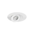 thumbnail image 2 of WAC Lighting Lotos 2" 1-Light Round Aluminum Recessed Kit in White (Set of 6), 2 of 5