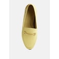 thumbnail image 6 of DARETH Horsebit Flat Heel Loafers in Yellow, 6 of 8