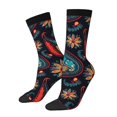 thumbnail image 1 of Balery Paisley1 Calcetas Largas con Estampado para Hombre y Mujer – Suaves y Transpirables, Talla Única (US 5-11), 1 of 6