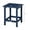 Blue, variant on YKITRD 18 inch outdoor plastic edge table, courtyard terrace, leisure small edge table, backyard/Deck/lawn, portable storage table, waterproof and sun resistant outdoor coffee table for home useWhite