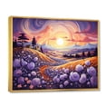thumbnail image 2 of Designart "Countryside The Violet landscape III" Modern Floater Framed Canvas Art Print, 2 of 7
