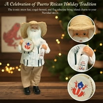 YHAICO Valentines Day Gift for Mom Father Wedding Anniversary Valentines Gift Puerto Rican Santa Claus Figurine 2025 - Christmas Puerto Style Santa Claus Figure Decor