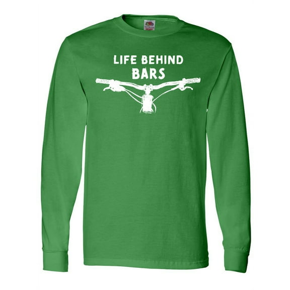 Inktastic Life Behind Bars Mountain Bike Long Sleeve T-Shirt