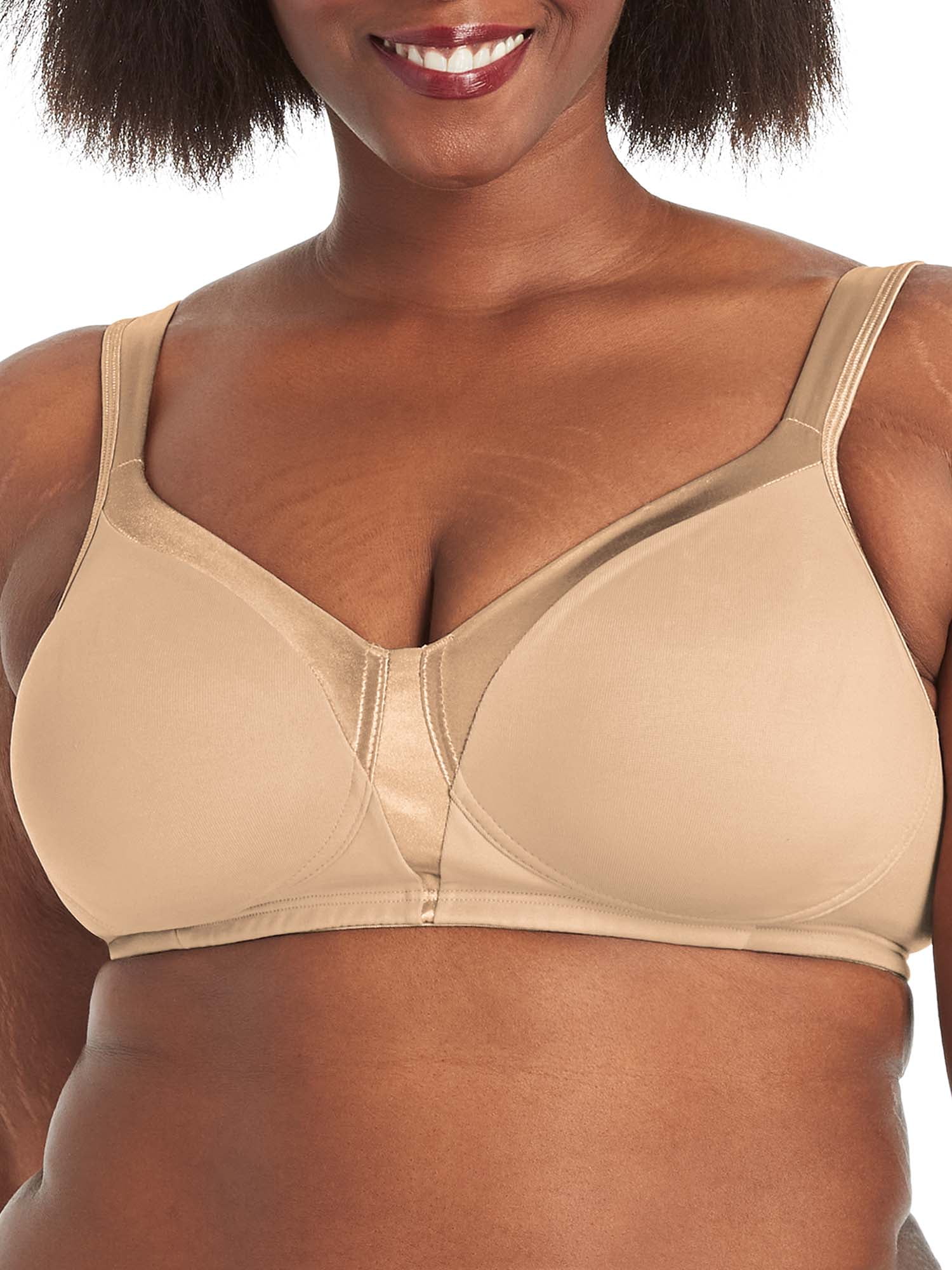 Playtex 18 Hour 4803 Silky Soft Smoothing Wirefree Bra Nude 42C Women's -  Walmart.com