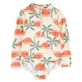 thumbnail image 2 of Carter's Child of Mine Toddler Girl Rash Guard Swimsuit, One-Piece, Sizes 12M-5T, 2 of 6