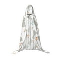 thumbnail image 7 of Honeii Gray Rabbit Print Poncho Cape, Cloak Coat, Snuggly Hooded Wearable Blanket, Hooded Cape For Teenagers,Halloween Costumes-Large, 7 of 7