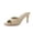 Taupe, variant on Cushionaire Elle Pointed Heel Womens Sandal, Open Toe Heeled Mule with Cushioned Memory and Stiletto Design