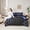 Blue Black, variant on Manfei Gaming Bed in a Bag Twin Size,Game Gamer Controller Bed Set,Gradent Navy Black Bedding Twin Size For Boy,Microfiber Room Decor Reversible,7 Pieces