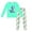 Mint Green, variant on Kids Girl Satin Pajamas Set Animal Kids Button Down Pajamas Set Girls' Fashion Pajamas Set Boys Pajamas Size 6T Cute Boy Girl Clothing