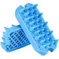 thumbnail image 1 of Cepillo de baño para perros y gatos, cepillo de aseo de mascotas de doble cara, peine para perros para masaje y eliminación de pelo muerto para perros y gatos de pelo corto o largo, azul, 1 of 5