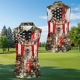 thumbnail image 4 of Aplkyhs Funny Couple Golf Shirts Camouflage Flag Deer Racerback Design Golf Tank Top Lightweight Athletic Sleeveless Shirts Machine Washable for Yoga or Daily Wear Quick Dry, 4 of 6
