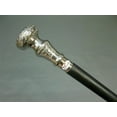 thumbnail image 3 of Handmade Wooden Walking Cane Stick | Deluxe Walking Stick With Carved Head | 3 removable Parts Beautiful Brass Antique Head, 3 of 10