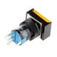 thumbnail image 3 of Interruptor de circuito eléctrico con botón pulsador autorreinicio rectangular de 16 mm, 250 V, 3 A Amarillo, 3 of 9