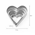 thumbnail image 7 of Pebbuoy 1 Set Cookie Cutter Stainless Steel Heart Cookie Mold Easy to Clean Versatile Baking Mold for Home Kitchen, 7 of 7