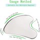 thumbnail image 2 of Gua Sha facial de acero inoxidable 304 con forma de corazón para el cuerpo Piedra Gua Sha, Gua Sha de metal para reducir las bolsas de los ojos, reafirmar el rostro, el cuello y las herramientas para, 2 of 5