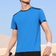 thumbnail image 1 of pstuiky camisetas de hombre, Blusa deportiva informal de color liso con cuello redondo y manga corta elástica para hombre camisas casuales para hombre xl, 1 of 6