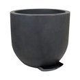 thumbnail image 1 of Ecobo Maceta Ecológica Redonda 45 cm, Ideal para Interiores y Exteriores, Duradera, Versátil y Ligera, Diseñada por Artesanos Brasileños, Diseño Contemporáneo, Color Negro., 1 of 3