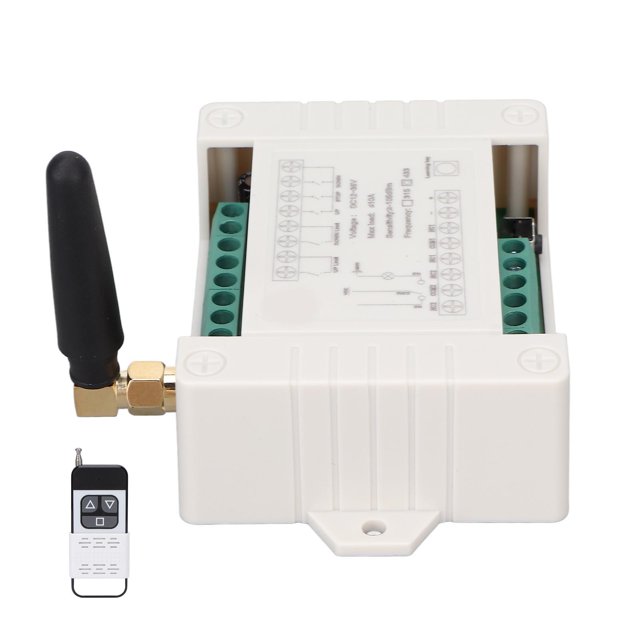 Motor Motor Interruptor de control Remoto DC 12V 24V 36V 433MHz Ajustable Hacia Adelante E Invertir Interruptor Remoto para Puertas Eléctricas