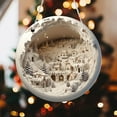 thumbnail image 5 of Bdday Round Acrylic Christmas Decorations Reindeer Hanging Sign Festive Wall Decorations, 5 of 5