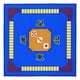 thumbnail image 1 of Alfombrilla antideslizante para mesa de Mahjong, 78x78 cm, para tablero de mesa cuadrado. Azul, 1 of 9