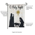 thumbnail image 3 of O Holy Night Garden Flag 2 Sided Nativity Silhouette, 3 of 8