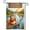 D, variant on XaaKee Garden Flag, Lakehouse Greeting Yard Flags, Double-sided High-Quality White Linen Summer Garden Flag, Splashing Fish Theme, 12x18Inch