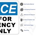 thumbnail image 2 of ADA CENTRAL SIGNS - Notice Door for Emergency Use Only Sign - ADA Compliant Digitally Printed Text Wall Signs - OSHA ANSI Safety Restricted Access Evacuation Sign for Office Worksite, 2 of 7