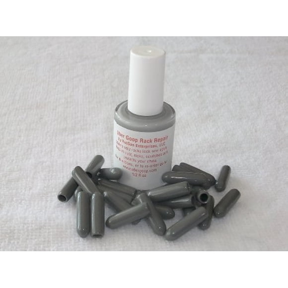 Uber Goop Dark GREY Dishwasher Rack Coating/Glue w/25 caps by Uber Goop