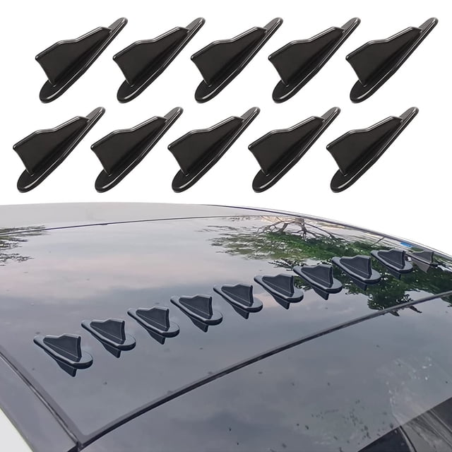 Difusor de antena de aleta de tiburón, antena trasera de fibra de carbono para automóvil con deflector de señal de radio