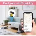 thumbnail image 5 of Leather Airtag Keychain Case Holder,Cute Protective Apple Air Tag Cover with Key Ring,Anti-Scratch Hidden Finder GPS Tracker Case for Wallet Keys,Bag,Pets,Backpack(Sun&Moon), 5 of 6