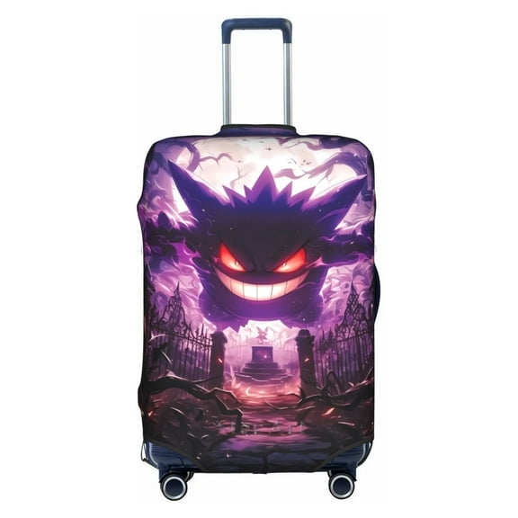 Gengar Travel Luggage Cover, Colorful Suitcase Luggage Protector, Washable Baggage Cover, Dustproof Protector Fits 18-32 Inch Luggage Small