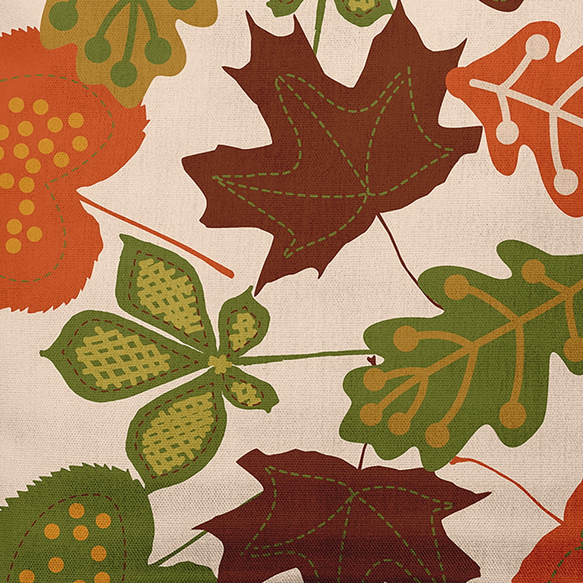 18" x 18" Simply Daisy Fall Leaves Polyester Indoor/Outdoor Pillow, Oak Qty 1