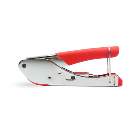 

F Crimper Steel + Soft Rubber Precision Crimper Coaxial Cable Clamp Non-slip Exquisite Finish for TV Cables