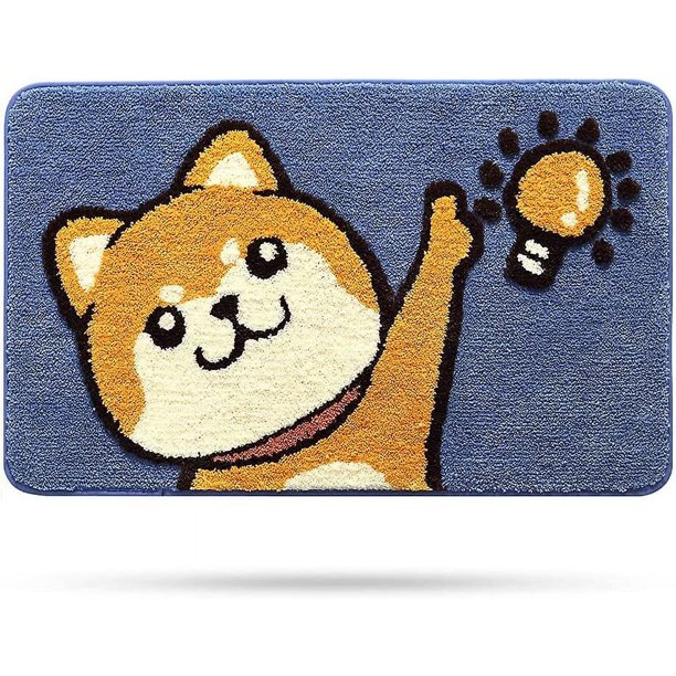 Listones de baño 50x80 cm Alfombra de baño de Dibujos Animados Lindo Alfombra de baño Alfombra de Puerta Alfombra de Animales Súper Suave Cuidado fácil Alfombra de baño de Microfibra Antideslizan