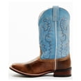 thumbnail image 3 of Laredo Women's Darla Embroidered Burnished Leather Western Performance Boot Light Blue 8 M  US, 3 of 7